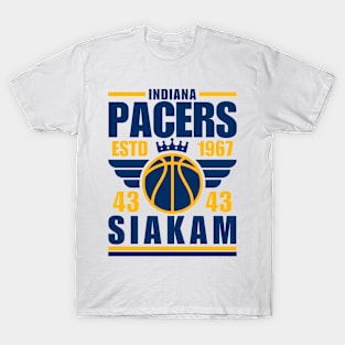 Indiana Pacers Siakam 43 Basketball Retro T-Shirt